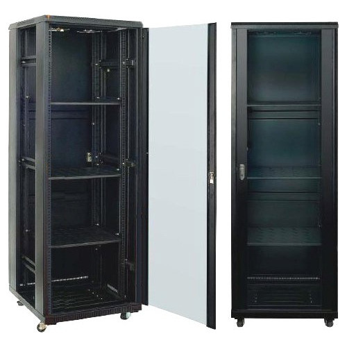 Rack -vf- 42u De Piso 800x1000 Negro Puerta De Vidrio 0