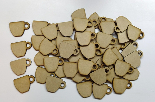 30 Tazas 4cm Fibrofacil 3mm Madera Para Pintar Modelo 1 1