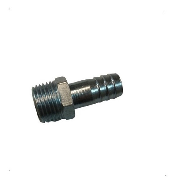 Racord Rosca Macho 3/8 Espiga 3/8 Bspt Acero Cincado 0
