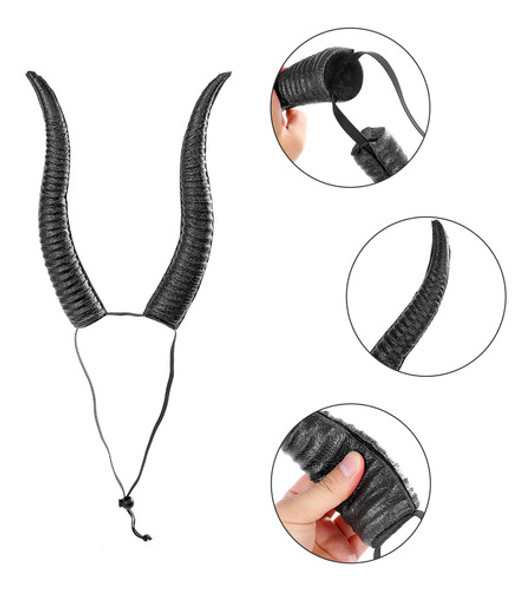Headband Cosplay Headwear Halloween Party Sheep Horn 1 Headband Cosplay Headwear Halloween Party Sheep Horn 1