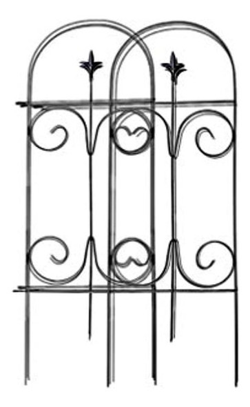 Mtb Black Decorative Garden Border Fence 32 In (h) X 20 Ft ( 0