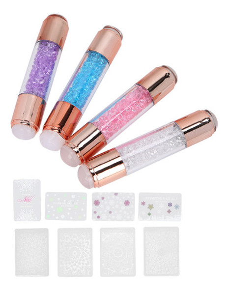 4sets Manicure Art Stampers Canetas De Carimbo De Silicone D 1