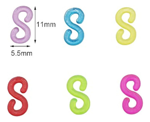 500 Piezas De Clips En S Para Telar, Bandas De 1