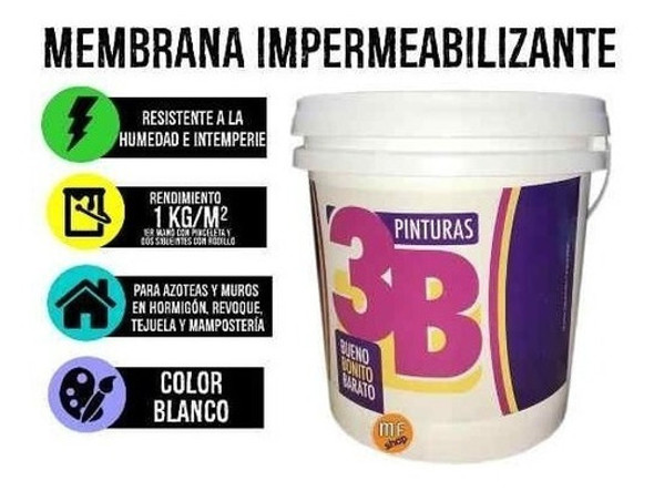 Membrana Liquida Impermeabilizante 3b 20 Kgs Belco Mf Shop 1