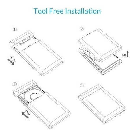 Receptáculo De Disco Duro Externo Orico Sata A Usb 3.0 Para 1