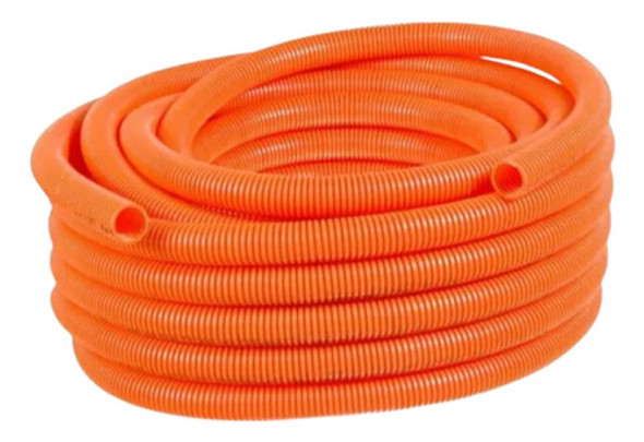 Caño Corrugado 7/8 Rollo X 25 Metros Naranja 0