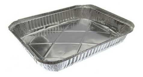 Bandeja Alumínio Descartável 2000ml C/ Tampa 100 Unidades 0