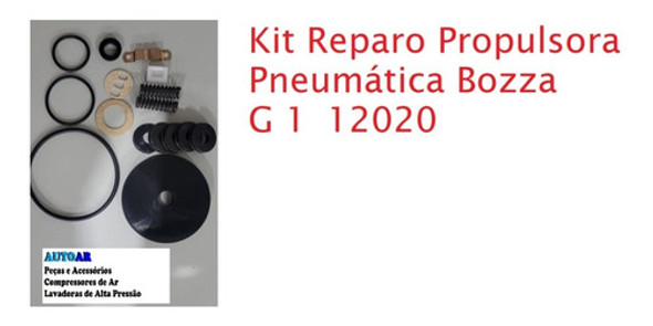 Kit Reparo Propulsora Graxa Pneumática Bozza 12020 - G1 1