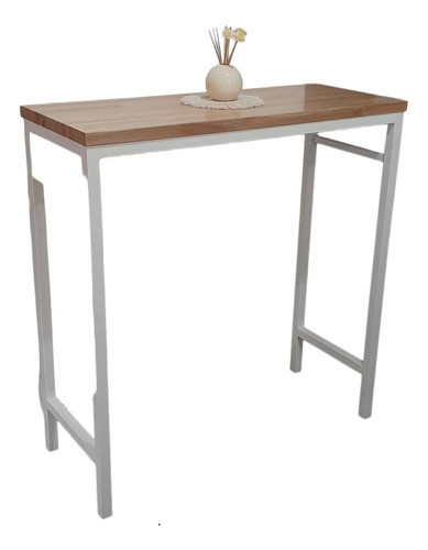 Barra Desayunador Estilo Industrial Madera Maciza 0