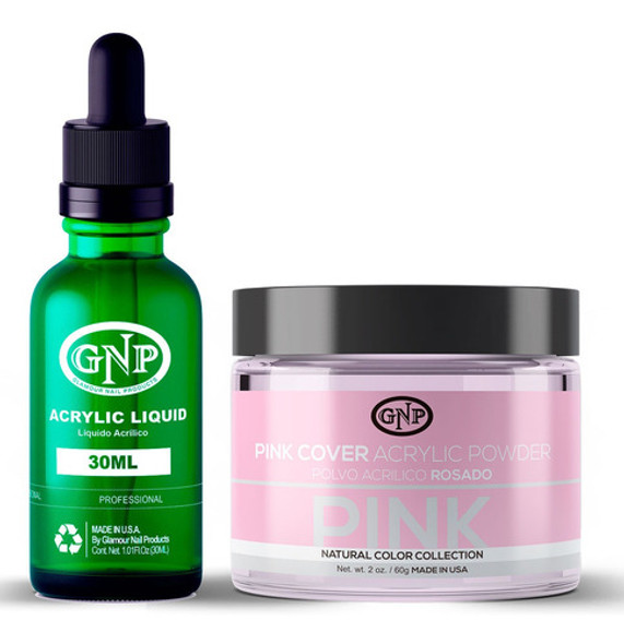 Cover Gnp Pink 60gr. + Líquido Acrílico Gnp 30ml 0