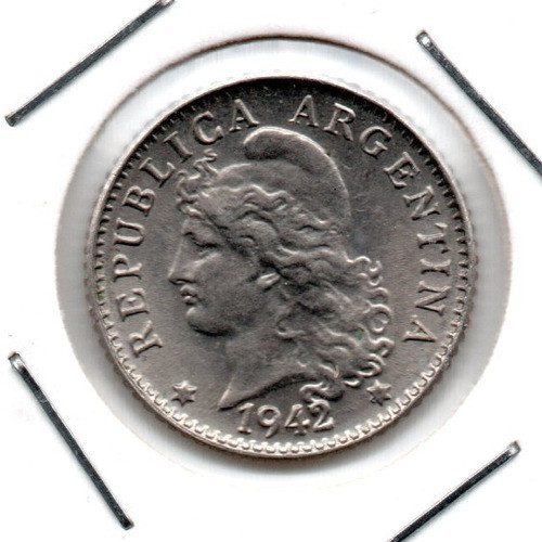 Argentina Moneda Niquel 5 Centavos 1942 Sin Circular 0