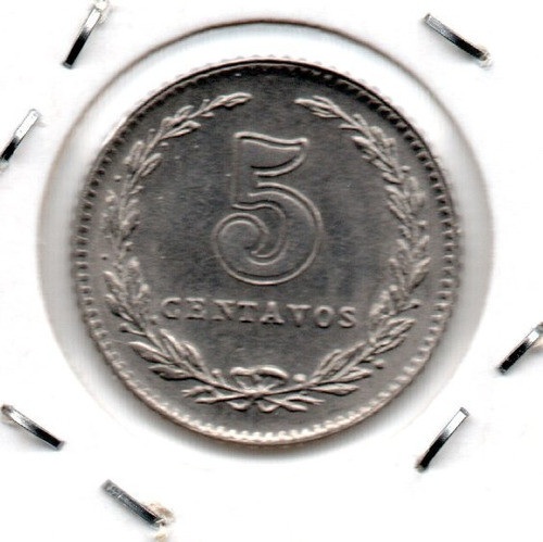Argentina Moneda Niquel 5 Centavos 1942 Sin Circular 1