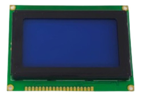 Display De Lcd 12864 Backlight Azul Pinagem Inferior 0