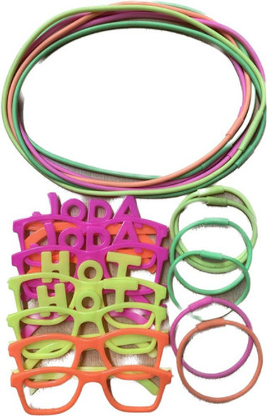 Combo De Cotillon Fluo 108 Articulos Brilla / Luz Uv Carioca 0