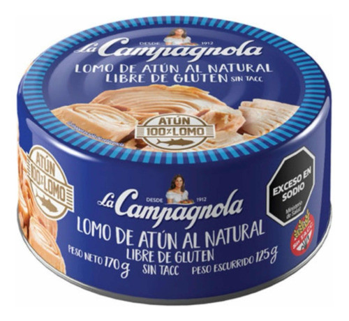 Lomito Atún  Natural Campagnola 3 Unidades 170 G 0