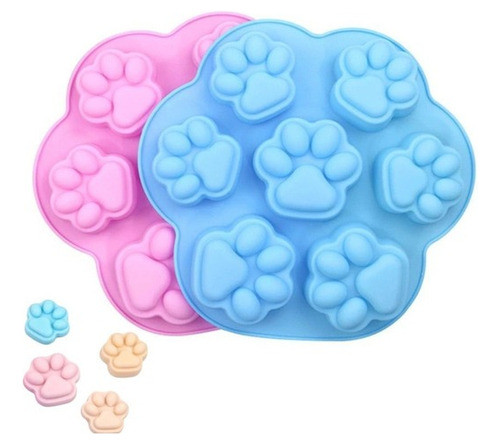Molde De Silicona 7 Huellas Perros Especial Para Jabones 0