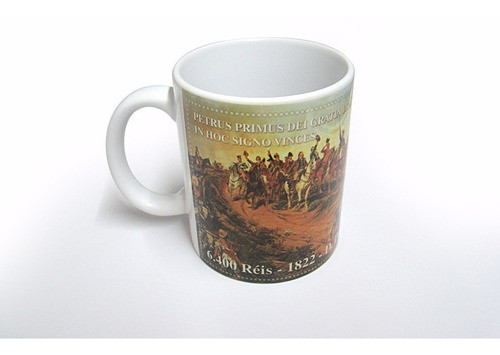 Canecas Em Porcelana Decorada Moeda Peça Da Coroação De 1822 1