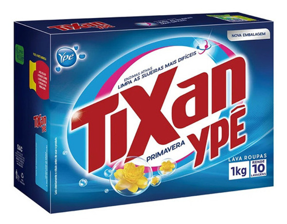 Lava Roupas Em Pó Tixan Primavera Ype 1kg 0