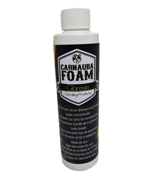 Glänzen Detailing Carnauba Foam Shampoo Ph Neutro 250cc 0 Glänzen Detailing Carnauba Foam Shampoo Ph Neutro 250cc 0