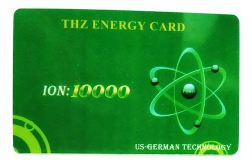Tarjeta De Bioenergía Terahercios Con Iones 10000 Cc 0