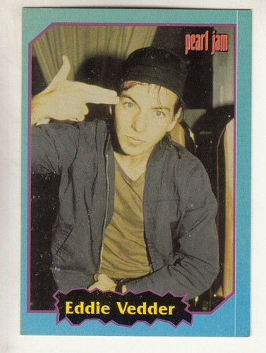 1997 Pearl Jam Eddie Vedder Rookie Tarjeta Rock Argentina 0