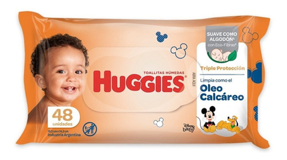 Toallas Humedas Huggies Triple Proteccion + Oleo X48 Pack X3 1