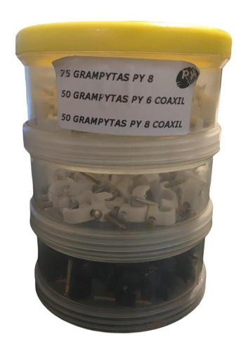 Kit 175 Grampitas De 8, 6 Coaxil Y 8 Coaxil Apilable Py 0