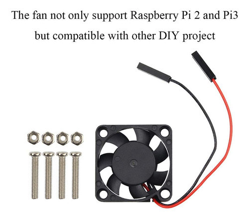 Para Ventilador Raspberry Pi, 4 Piezas Para Ventilador De Re 1