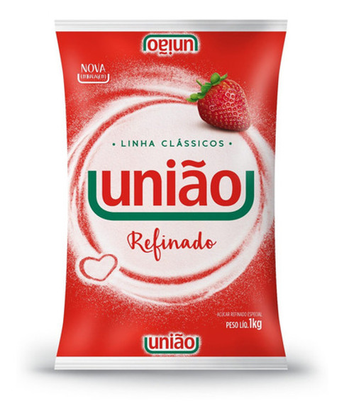 União Açúcar Refinado 1kg Kit 2unidades 1