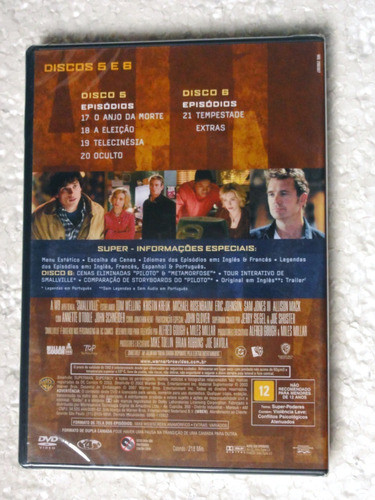 Dvd Smallville A Primeira Temp. Ep. 17-21 Discos 5 E 6 Novo! 1