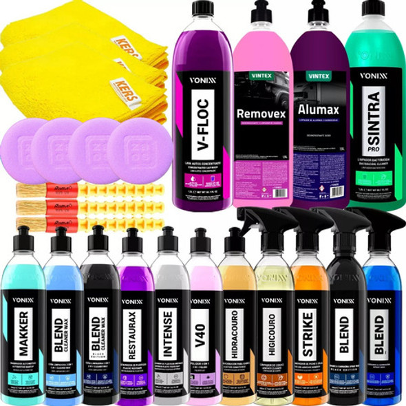 Kit Limpeza Automotiva Produtos Vonixx Profissional Novo 0