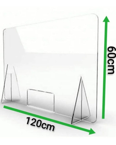 Mampara Protectora Para Escritorio Separador120 Cm X 60 Cm 1