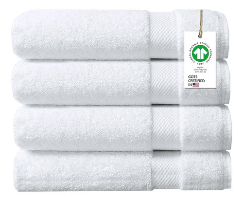 Delara 100% Toallas De Algodón Orgánico 650 Gsm Plush Quick 0