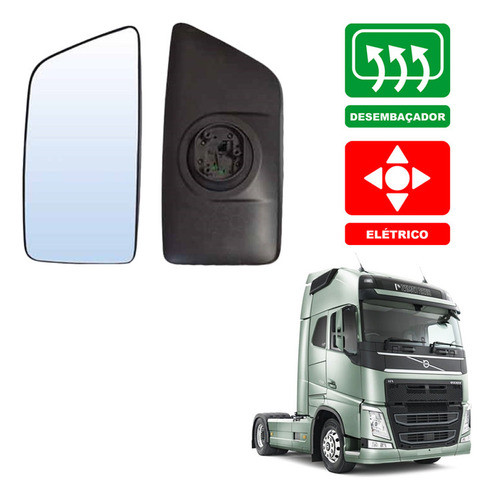 Retrovisor Principal Vl Fh 2017 2018 2019 Elét. + Desemb. Le 1
