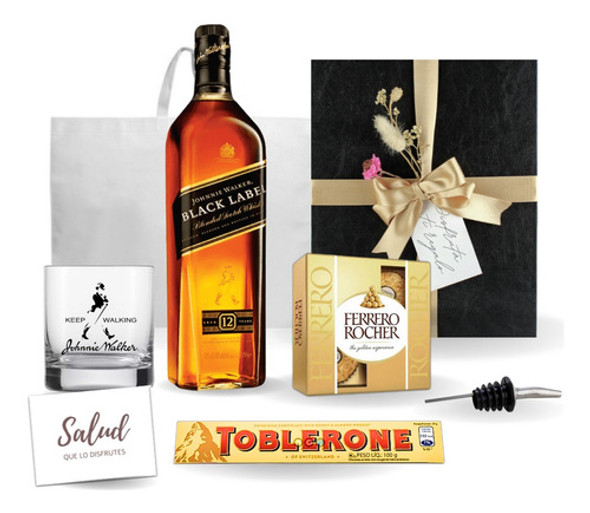Regalo Johnnie Walker Black Label Box Whisky + Complementos 0