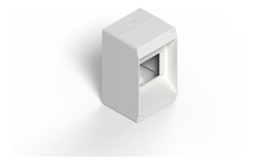 Caja Para Térmicas Genrod 4 Mod Sobreponer Blanca Sin Tapa 0