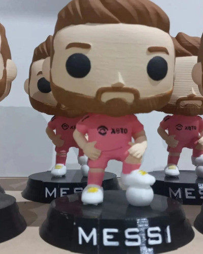 Muñeco Futbol Messi Camiseta Inter Miami Impresion 3d 1