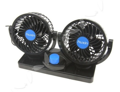 360° Integral Doble Cabeza Coche Aire Ventilador 2 Velocidad 1