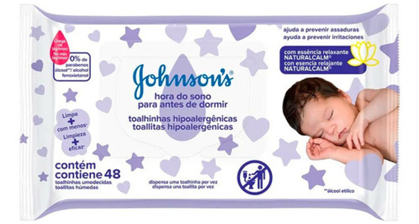 Johnson's Baby X12 Toallitas Húmedas Antes De Dormir 48u 6c 1