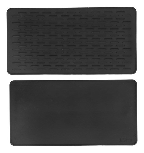 Almofada De Isolamento De Silicone Retangular Preta 1