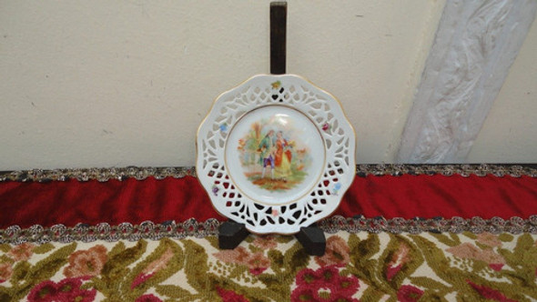 Plato Antiguo Bavaria Calado Aleman Motivo Romantico Vealo 0