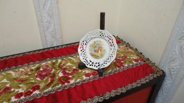 Plato Antiguo Bavaria Calado Aleman Motivo Romantico Vealo 1