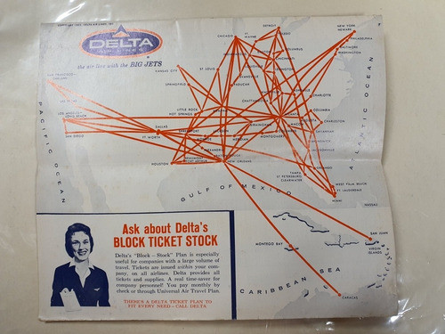 Delta Air Lines Horarios Octubre 1963-40 Paginas 1