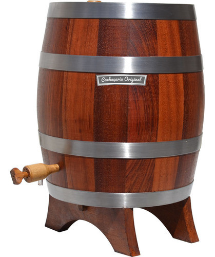 Barril Carote Pipa Madeira Cachaça Jataíba Vertical 5 Litros 0