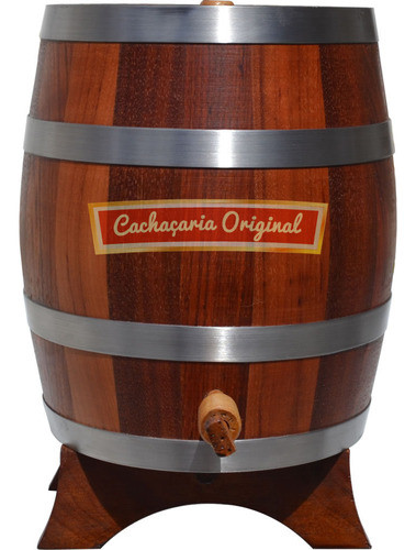 Barril Carote Pipa Madeira Cachaça Jataíba Vertical 5 Litros 1