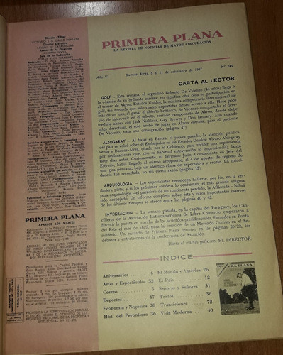 Revista Primera Plana N°245  5 Al 11 De Septiembre De 1967 1
