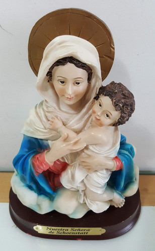 Figura Virgen Nuestra Señora De Schoenstatt Resina Domine V 0
