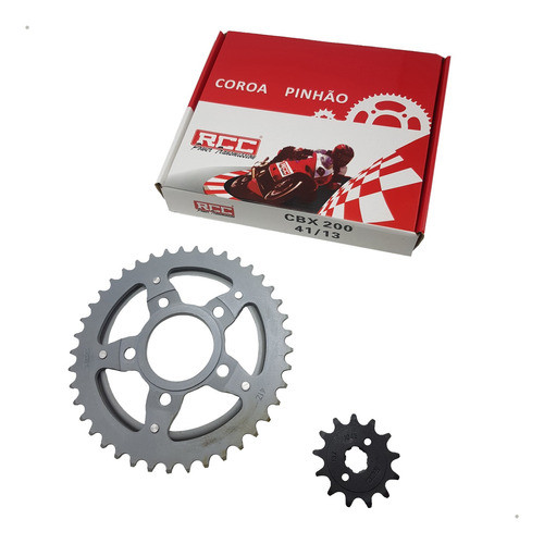 Kit Coroa Pinhão Passe 520 Rcc Cbx 200 Strada Ano 93 A 2003 0