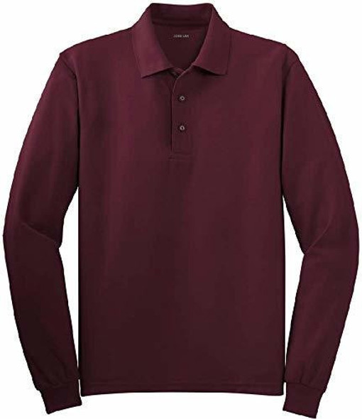 Polo De Manga Larga Para Hombre En 10 Colores Regular Y Tall 0