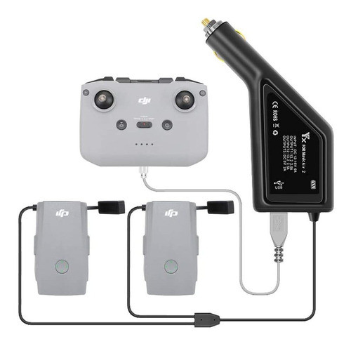 Cargador Para Auto Dji Mavic Air 2 Usb + 2 X Battery 0